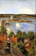 Akseli Gallen-Kallela View from North Quay Germany oil painting artist